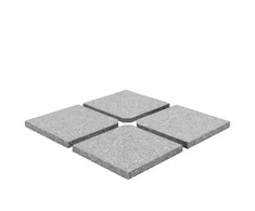 Svoriai skėčiui, 4vnt., pilki, granitas, 100 kg, kvad. formos