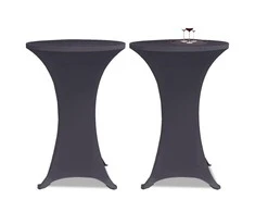 Tampri staltiesė, 2 vnt., Skersmuo 80 cm, Antracito spalvos