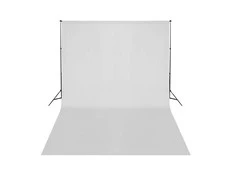 Teleskopinė fono rėmo sistema + baltas fonas, 3 x 5 m