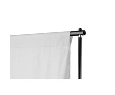 Teleskopinė fono rėmo sistema + baltas fonas, 3 x 5 m