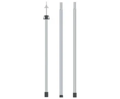 Teleskopinis brezento strypas, 102-260cm ilgio, aliuminis