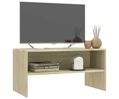 TV staliukas Televizoriaus spintelė, ąžuolo, 80x40x40cm, apdirbta mediena