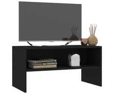 TV staliukas Televizoriaus spintelė, juoda, 80x40x40cm, apdirbta mediena