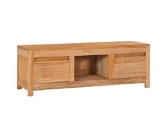 TV staliukas Televizoriaus spintelė, 100x30x35cm, tikmedžio medienos masyvas