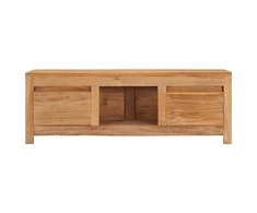 TV staliukas Televizoriaus spintelė, 100x30x35cm, tikmedžio medienos masyvas