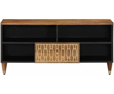 Televizoriaus spintelė, 100x33x46cm, mango medienos masyvas