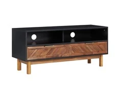 TV staliukas Televizoriaus spintelė, 100x35x45cm, akacijos masyvas ir MDF
