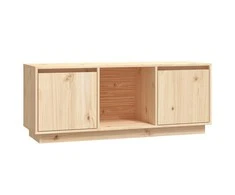 TV staliukas Televizoriaus spintelė, 110,5x35x44cm, pušies medienos masyvas
