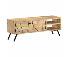 TV staliukas Televizoriaus spintelė, 110x30x40cm, mango medienos masyvas