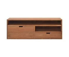 TV staliukas Televizoriaus spintelė, 110x30x40cm, tikmedžio medienos masyvas