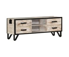 TV staliukas Televizoriaus spintelė, 110x30x41cm, akacijos medienos masyvas