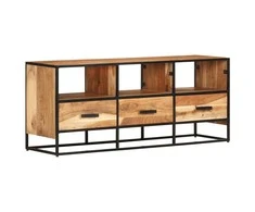 TV staliukas Televizoriaus spintelė, 110x30x45cm, akacijos medienos masyvas
