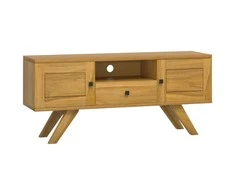 TV staliukas Televizoriaus spintelė, 110x30x50cm, tikmedžio medienos masyvas