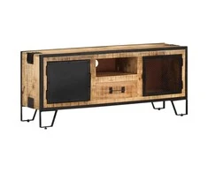 TV staliukas Televizoriaus spintelė, 110x31x46cm, neapdorota mango mediena