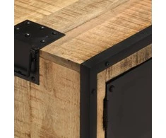 TV staliukas Televizoriaus spintelė, 110x31x46cm, neapdorota mango mediena