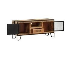 TV staliukas Televizoriaus spintelė, 110x31x46cm, neapdorota mango mediena