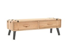 TV staliukas Televizoriaus spintelė, 110x33x35cm, eglės medienos masyvas