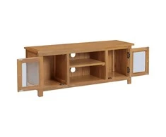 TV staliukas Televizoriaus spintelė, 110x35x44cm, ąžuolo medienos masyvas