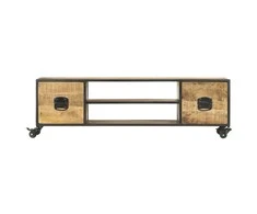 TV staliukas Televizoriaus spintelė, 130x30x39cm, mango medienos masyvas