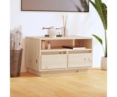 TV staliukas Televizoriaus spintelė, 60x35x37cm, pušies medienos masyvas