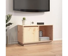 TV staliukas Televizoriaus spintelė, 74x35x44cm, pušies medienos masyvas