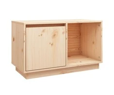 TV staliukas Televizoriaus spintelė, 74x35x44cm, pušies medienos masyvas