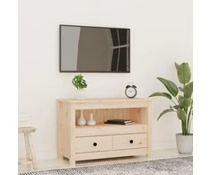 TV staliukas Televizoriaus spintelė, 79x35x52cm, pušies medienos masyvas