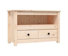 TV staliukas Televizoriaus spintelė, 79x35x52cm, pušies medienos masyvas