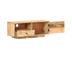 TV staliukas Televizoriaus spintelė, 90x30x35cm, mango medienos masyvas