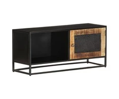 TV staliukas Televizoriaus spintelė, 90x30x40cm, neapdorota mango mediena