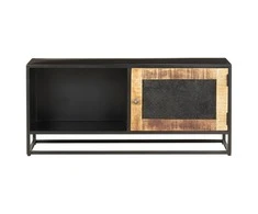 TV staliukas Televizoriaus spintelė, 90x30x40cm, neapdorota mango mediena