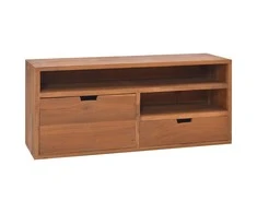 TV staliukas Televizoriaus spintelė, 90x30x40cm, tikmedžio medienos masyvas