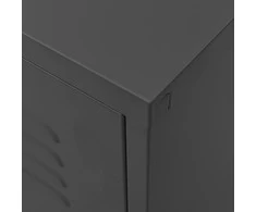 TV staliukas Televizoriaus spintelė, antracito spalvos, 105x35x50cm, plienas