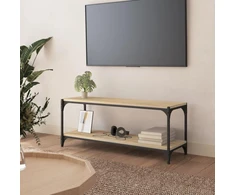 TV staliukas Televizoriaus spintelė, ąžuolo, 100x33x41cm, mediena ir plienas