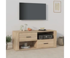 TV staliukas Televizoriaus spintelė, ąžuolo, 100x35x40cm, apdirbta mediena