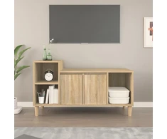 TV staliukas Televizoriaus spintelė, ąžuolo, 100x35x55cm, apdirbta mediena