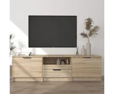 TV staliukas Televizoriaus spintelė, ąžuolo, 140x35x40cm, apdirbta mediena