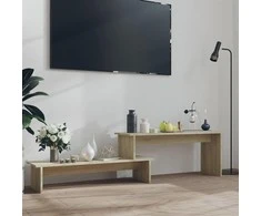 Televizoriaus spintelė, ąžuolo, 180x30x43cm, apdirbta mediena