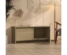 TV staliukas Televizoriaus spintelė, ąžuolo, 90x35x40cm, apdirbta mediena