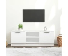 TV staliukas Televizoriaus spintelė, balta, 102x35x36,5cm, apdirbta mediena