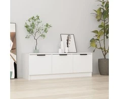 TV staliukas Televizoriaus spintelė, balta, 102x35x36,5cm, apdirbta mediena