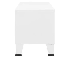TV staliukas Televizoriaus spintelė, balta, 105x35x42cm, metalas