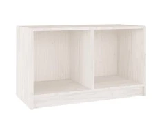TV staliukas Televizoriaus spintelė, balta, 70x33x42cm, pušies masyvas