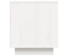 TV staliukas Televizoriaus spintelė, balta, 80x35x40,5cm, pušies masyvas