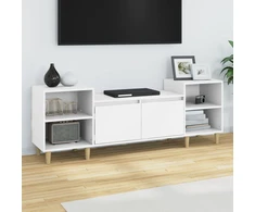 TV staliukas Televizoriaus spintelė, baltos spalvos, 160x35x55cm, mediena