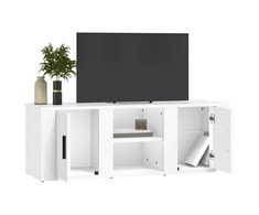 TV staliukas Televizoriaus spintelė, baltos spalvos, 100x31,5x35cm, mediena