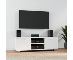 TV staliukas Televizoriaus spintelė, baltos spalvos, 120x40,5x35cm, mediena