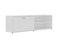 TV staliukas Televizoriaus spintelė, balta, 120x34x37cm, apdirbta mediena