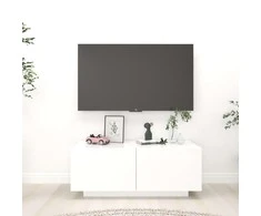 TV staliukas Televizoriaus spintelė, baltos spalvos, 100x35x40cm, mediena