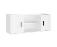 TV staliukas Televizoriaus spintelė, baltos spalvos, 100x35x40cm, mediena